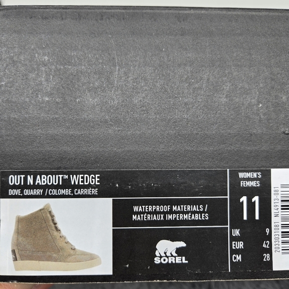 New SOREL Out N About Wedge Sneaker Women's Shoes Size 11 - Picture 9 of 9